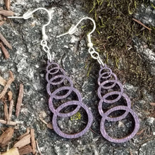 Load image into Gallery viewer, "Fun w Circles" Boho Dangle Wood Earrings