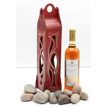 Load image into Gallery viewer, &quot;Peek a Boo with 4 Open Windows&quot; Wood Gift Box for a 750ml Bottle in 5 Colors
