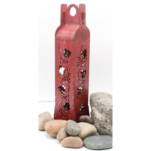 Load image into Gallery viewer, Grape Vine Windows on 4 Sides" Wooden Gift Box for 750ml Bottle in 5 Colors