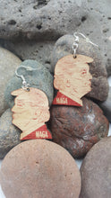 Load image into Gallery viewer, Donald Trump MAGA Wire Dangle Earrings-USA