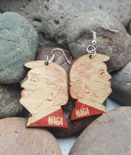 Load image into Gallery viewer, Donald Trump MAGA Wire Dangle Earrings-USA
