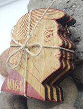 Load image into Gallery viewer, Donald Trump MAGA Table Coasters Set of 4 USA Novelty Gift