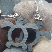 Load image into Gallery viewer, "Sea Turtle" Sea of Life Dangle Earrings