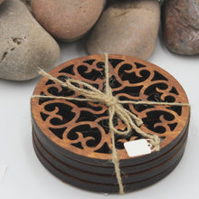 Load image into Gallery viewer, "Sm Heart Scroll" Design Table or Bar Coasters