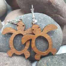 Load image into Gallery viewer, "Sea Turtle" Sea of Life Dangle Earrings