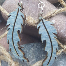 Load image into Gallery viewer, &quot;Feather&quot; Dangle Earrings Boho Small Style 2
