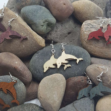 Load image into Gallery viewer, "Dolphin" Sea Life Dangle Earrings