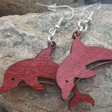 Load image into Gallery viewer, "Dolphin" Sea Life Dangle Earrings