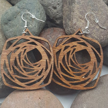 Load image into Gallery viewer, "Rose Flower" Boho Dangle Earrings