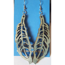 Load image into Gallery viewer, "Feather" Dangle Earrings Large Boho