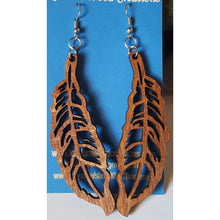 Load image into Gallery viewer, "Feather" Dangle Earrings Large Boho