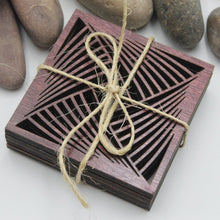 Load image into Gallery viewer, "The Diamond Twist" Design Table or Bar Coasters
