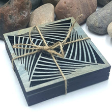 Load image into Gallery viewer, &quot;The Diamond Twist&quot; Design Table or Bar Coasters
