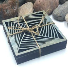 Load image into Gallery viewer, "The Diamond Twist" Design Table or Bar Coasters