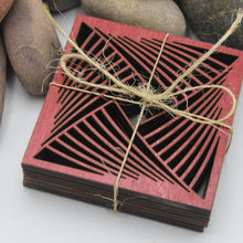 Load image into Gallery viewer, "The Diamond Twist" Design Table or Bar Coasters