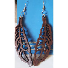 Load image into Gallery viewer, "Feather" Dangle Earrings Large Boho