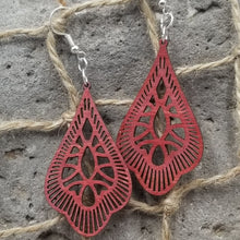 Load image into Gallery viewer, "Teardrop 70's Style" Dangle Earrings