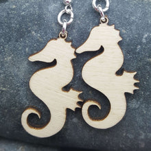 Load image into Gallery viewer, "Seahorse" Sea of Life Small Style 1 Dangle Earrings