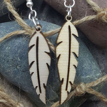 Load image into Gallery viewer, "Feather" Dangle Earrings Small Style 1