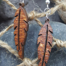 Load image into Gallery viewer, "Feather" Dangle Earrings Small Style 1