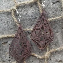 Load image into Gallery viewer, "Teardrop 70's Style" Dangle Earrings