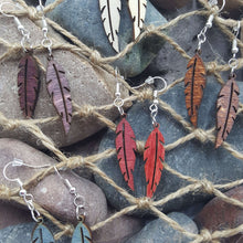 Load image into Gallery viewer, "Feather" Dangle Earrings Small Style 1