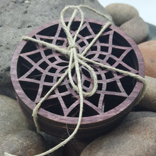 Load image into Gallery viewer, "Geometric Flower" Table or Bar Coasters Home Decor