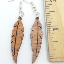 Load image into Gallery viewer, "Feather" Dangle Earrings Small Style 1