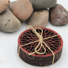 Load image into Gallery viewer, "Wagon Wheel" Table or Bar Coasters Home Decor