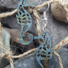 Load image into Gallery viewer, "Seahorse" Sea Life Dangle Earrings