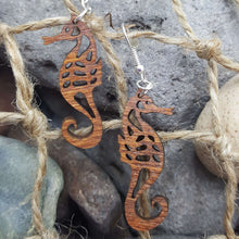 Load image into Gallery viewer, &quot;Seahorse&quot; Sea Life Dangle Earrings
