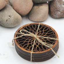 Load image into Gallery viewer, "Wagon Wheel" Table or Bar Coasters Home Decor
