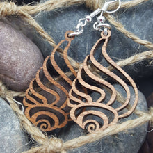 Load image into Gallery viewer, "Sea Shell" Dangle Wire Earrings