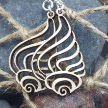 Load image into Gallery viewer, "Sea Shell" Dangle Wire Earrings