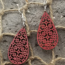 Load image into Gallery viewer, "Waterdrop Filigree" Style Dangle Earrings