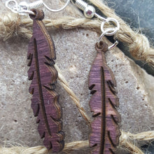 Load image into Gallery viewer, "Feather" Dangle Earrings Boho: Small Style 3
