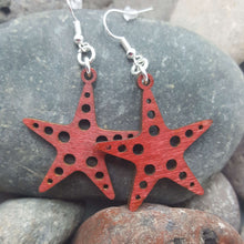 Load image into Gallery viewer, "Star or Starfish" Dangle Wire Earrings