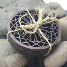 Load image into Gallery viewer, "Geometric Wagon Wheel" Design Table or Bar Coasters