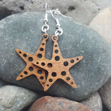 Load image into Gallery viewer, "Star or Starfish" Dangle Wire Earrings