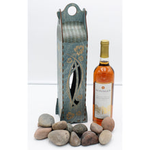 Load image into Gallery viewer, "Grape Vines" Wood Gift Box 2 Windows 750ml Bottle in 5 Colors