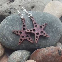Load image into Gallery viewer, "Star or Starfish" Dangle Wire Earrings