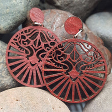 Load image into Gallery viewer, "Sunray Medallion" Stud Earrings
