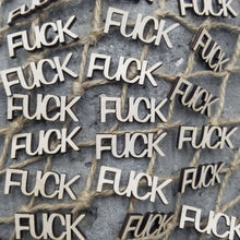 Load image into Gallery viewer, "Give a F##k" Jar of 20 Wood F##ks Novelty Gift