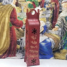 Load image into Gallery viewer, "We Wish You A Merry Christmas" Wood Gift Box for a 750ml Bottle in 4 Colors