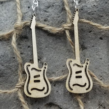 Load image into Gallery viewer, "Electric Guitar" Musical Instrument Dangle Earrings