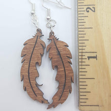 Load image into Gallery viewer, "Feather" Dangle Earrings Boho Small Style 2