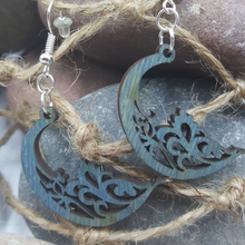 Load image into Gallery viewer, "Crescent Moon" Style Boho Dangle Earrings