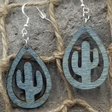 Load image into Gallery viewer, "Saguaro Cactus" Plain Dangle Earrings