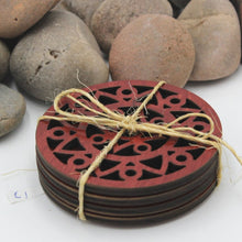 Load image into Gallery viewer, 70's Boho Hippy Style Bar or Table Coasters