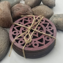 Load image into Gallery viewer, 70's Boho Hippy Style Bar or Table Coasters